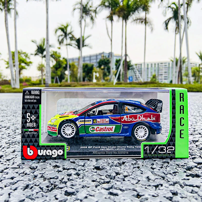 

Bburago 1:32 2008 BP Ford Abu Dhabi World Rally Team #4 WRC DTM WTCC rally car model Alloy car Model Collecting gifts