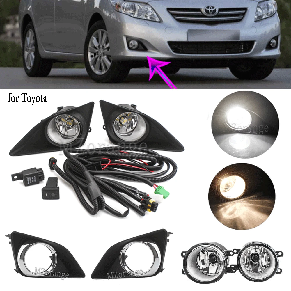 Противотуманные фары s Led для Toyota Corolla 2007-2010 противотуманные хромированная