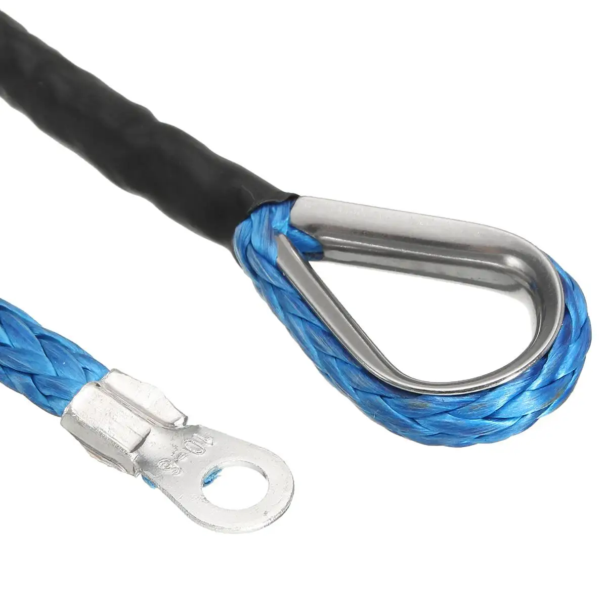 

15M 7700 lbs Winch Rope String Line Cable With Sheath Synthetic Towing Rope Car Wash Maintenance String for ATV UTV Off-Road