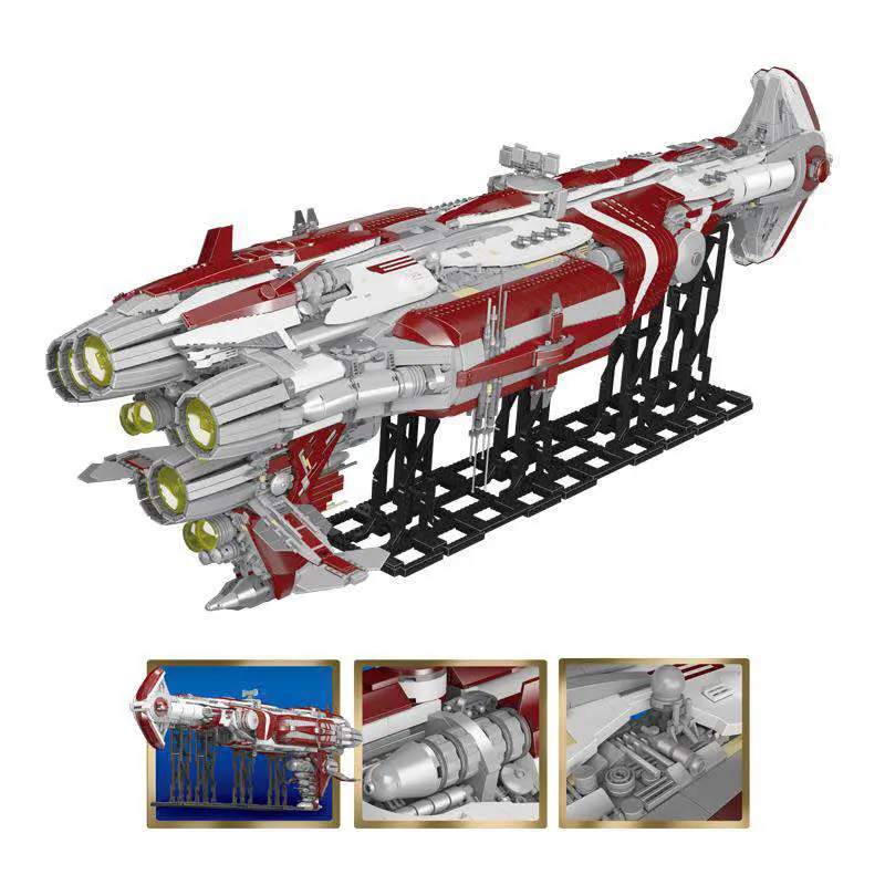 Игрушки со звездами 05079 строительные блоки: эскорт-круизер MOC Зенит в старинной