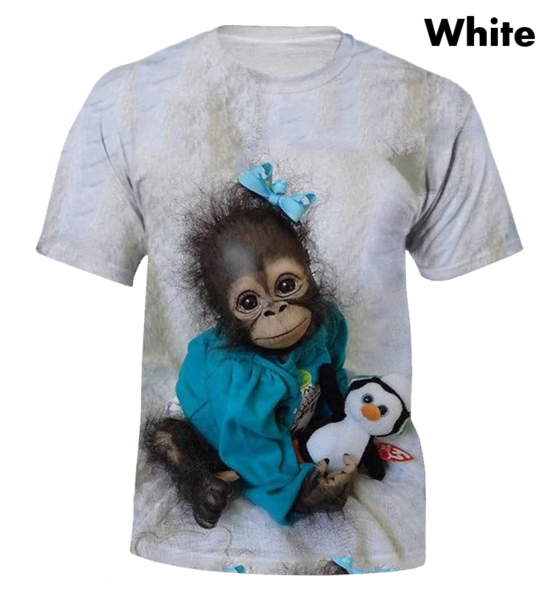 

Summer leisure and cool monkey new high-quality T-shirt (the best gift)