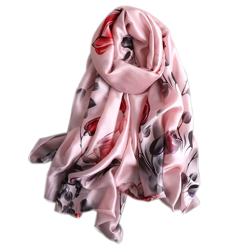 

2020 summer luxury brand women silk scarf fashion soft lady scarves designer female shawls wraps long size foulard sjaal 180*90