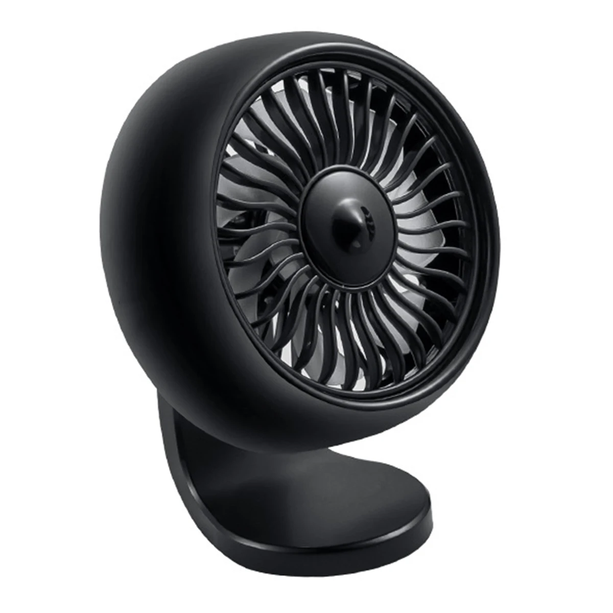 

New Car USB Fan Portable Air Cooling Fan USB Desktop Fan With 3 Wind Speed Quiet Mini Fan-Black/Silver