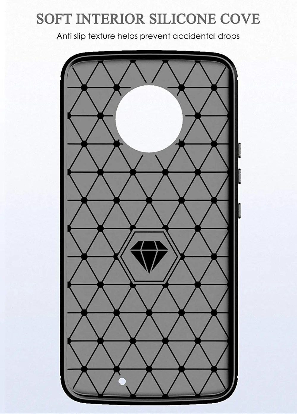 Чехол Moto X4 2 шт./упаковка из углеродного волокна с матовой текстурой мягкий ТПУ