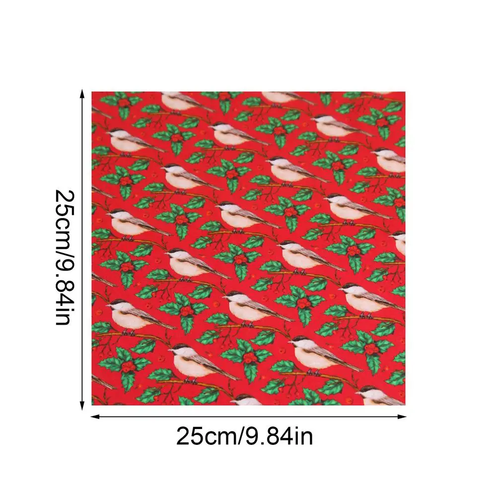 10 шт. Рождественская хлопчатобумажная ткань квадраты набивная Лоскутная