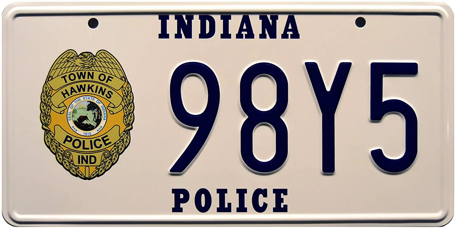 

Celebrity Machines Stranger Things | Hoppers Blazer | Metal Stamped License Plate