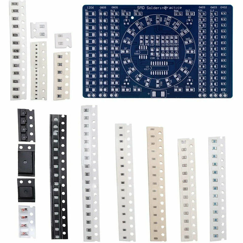 

DIY 1* SMT PCB Electronics Project Electrical Equipment Soldering Practice