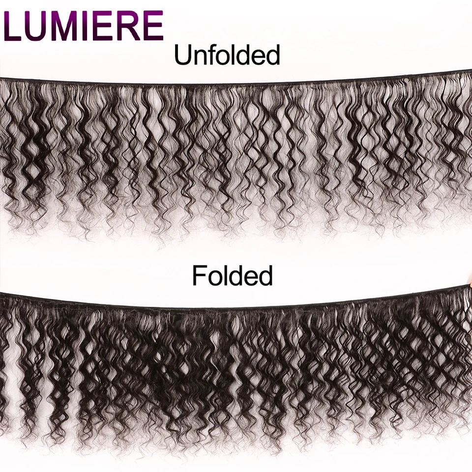 Светомузыка для волос 32 38 40 дюймов свободные глубокая волна человеческих пряди с