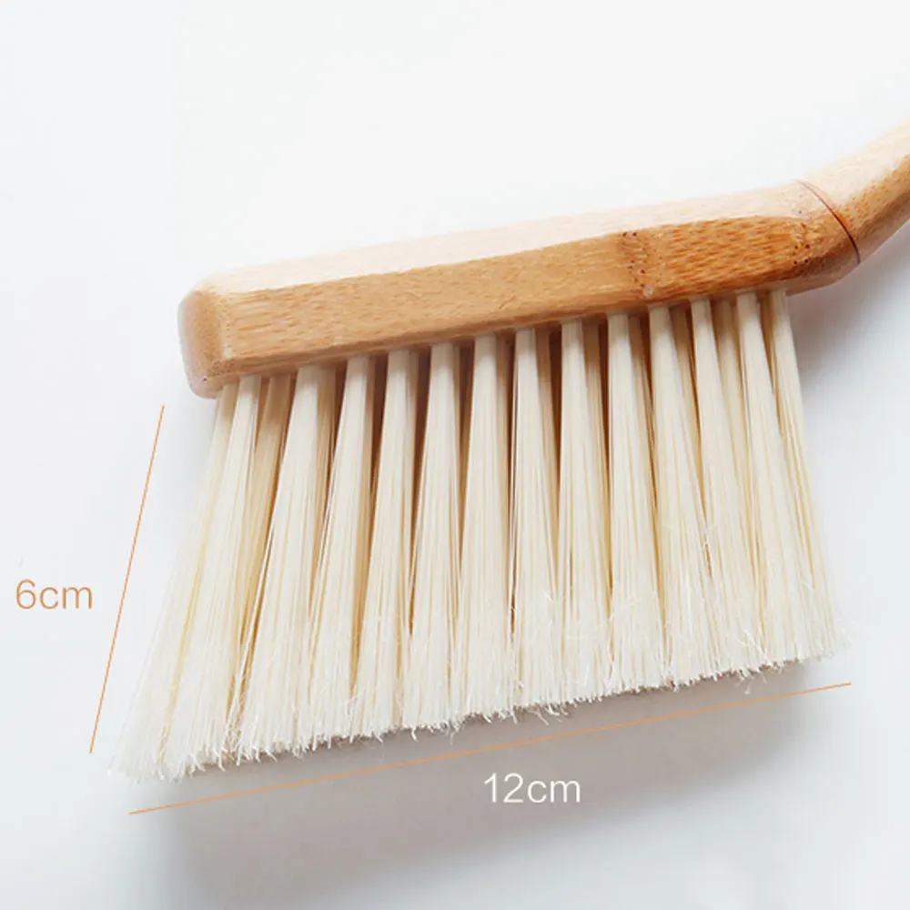 

2pcs/set Bamboo Handle Mini Brooms Shovel Desktop Sweep Handheld Cleaning Brush Household Small Broom Dustpan Shelf Top Cleaner