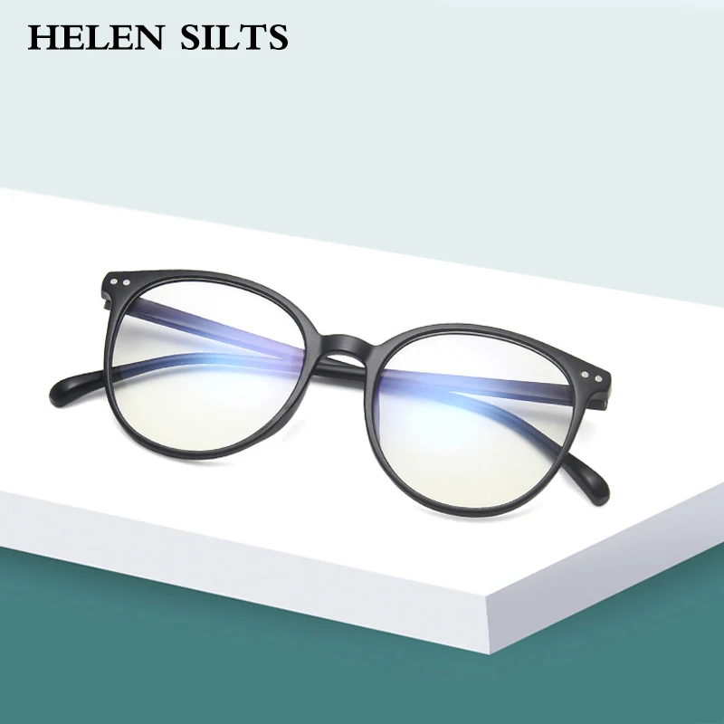 

Women Clear Optical Glasses Frame Fashion Anti blue light Glasses Vintage Rivets Transparent Eyewear Men Computer Goggles H113