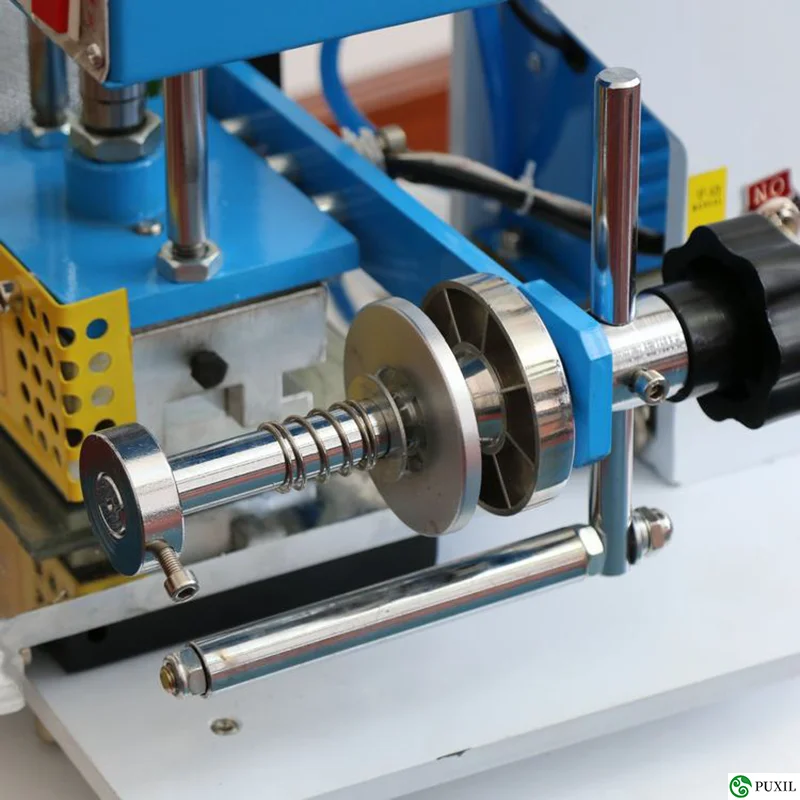 Пневматическая печатная машина 130*100 мм принтер для кожи складывания горячего