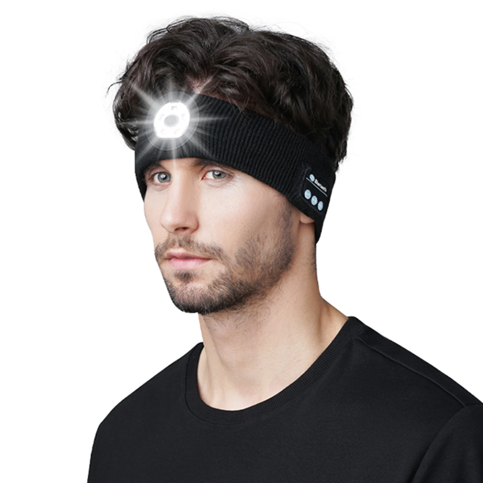 For Running Cycling Jogging Yoga Bluetooth Wireless Music Headband Breathable Headwear Headphone Skin-Friendly | Спорт и развлечения