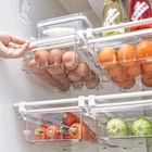 Ящик для холодильника с 148 отделениями, органайзер для ящиков холодильника, прозрачный ящик для хранения холодильника, контейнеры для кладовой, морозильной камеры