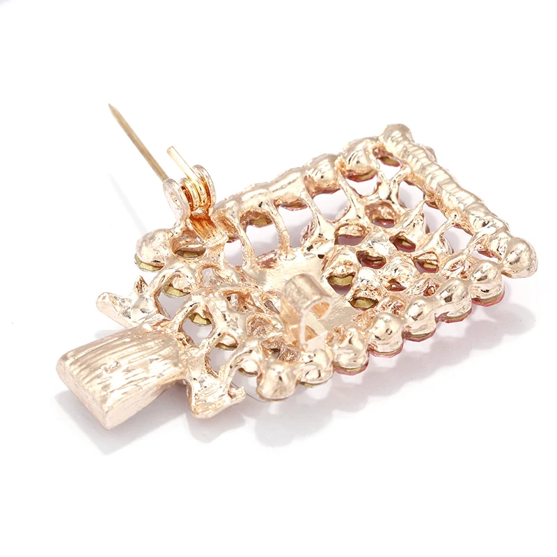 ALLYES элегантный очаровательный в виде парфюма БУТЫЛКИ спринтом Цифры 5 броши для