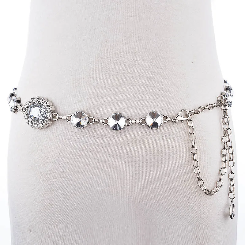 Женская цепочка на талию летняя пляжная с цветочным принтом украшенная