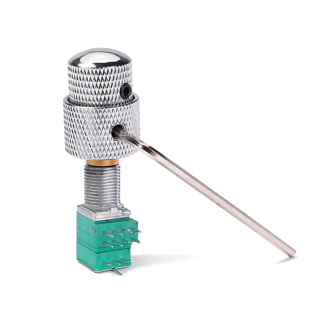 

Electric Guitar Potentiometer w/ Control Knobs Knurled Shaft B504 C504 A504