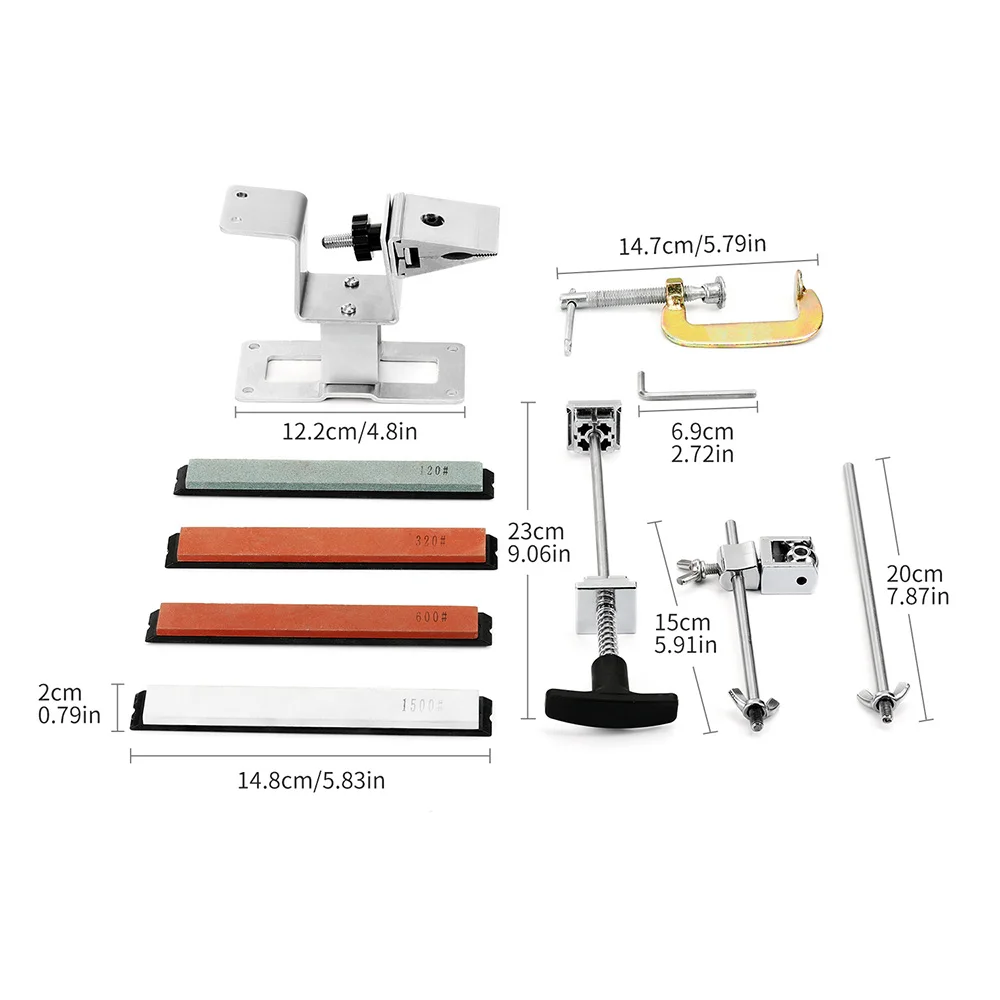 

Iron Steel Kitchen Knife Sharpener Professional Sharpening Tools Fix-Angle 120-1500Grit Stones Whetstone Sharpeners