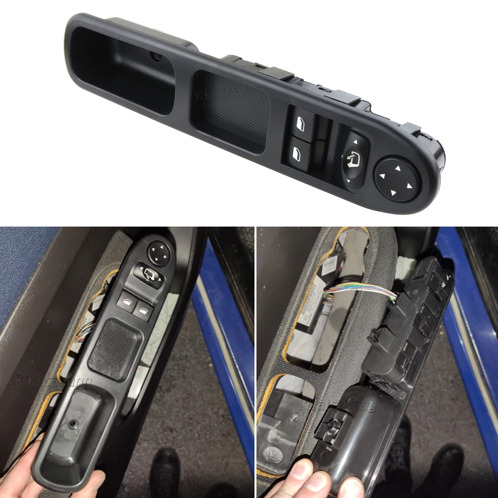 

Nearside Driver Front Electric Master Window Switch for Peugeot 307 2000-2005 Car Accessories 96351622XT 6554.E4
