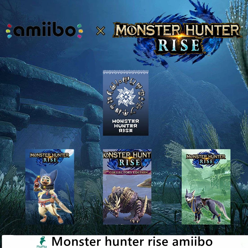 Tarjeta de Amibo Monster Hunter Rise para NS Switch, etiqueta de Amibo...