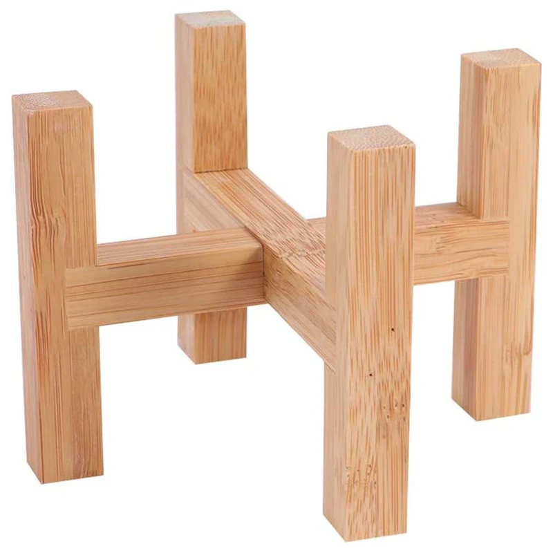 

Pot Tray,Flower Pot,Rack,Flower Stand,Standing Display Garden Planter Bonsai Holder Flower Pot Trays Plant Wood Rack