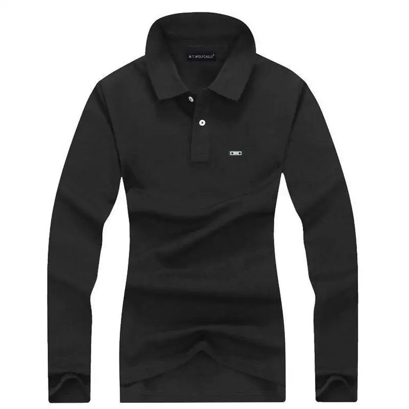 Высокое качество 2020 новые женские рубашки поло с длинным рукавом 100% хлопок