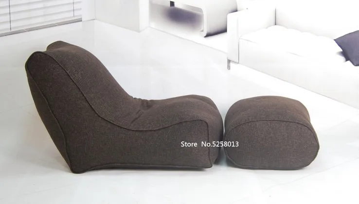 Открытый пляж Расслабляющий кресло мешок, гостиная темно-серый beanbag диван