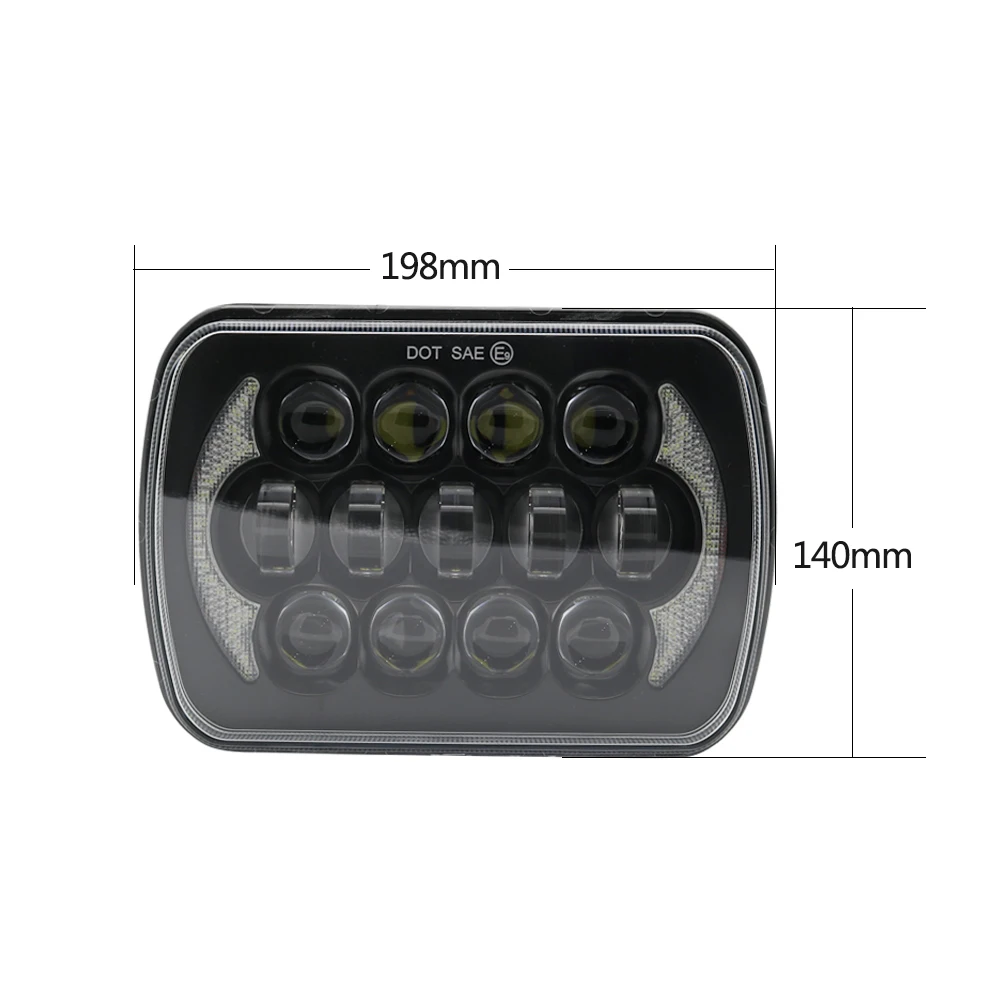 Светодиодные фары 5x7 дюймов ближнего/дальнего света 7x6 для Jeep Wrangler YJ Cherokee XJ H4 Plug H6054