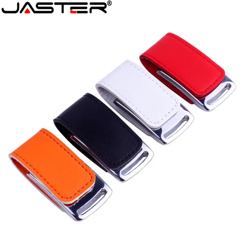 JASTER горячая Распродажа Кожаный Модный Железный корпус USB флэш-накопитель 2 0 4 ГБ 8