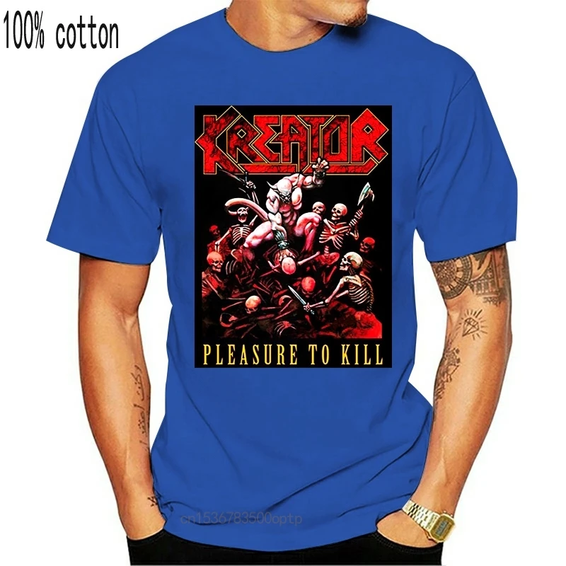 Футболка Kreator с логотипом группы удовольствием новая официальная Мужская