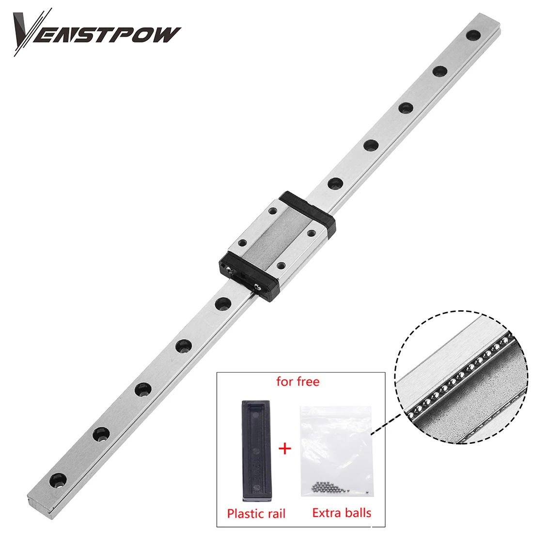 

Black Block MGN12 MGN15 MGN9 300 350 400 500 600 800mm miniature linear rail slide 1pc MGN12 linear guide+1pc MGN12H carriage