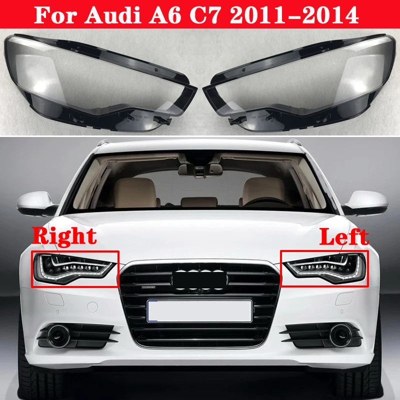 Для Audi A6 C7 2011 2014 Автомобиля Крышка для линз передних фар авто оболочки