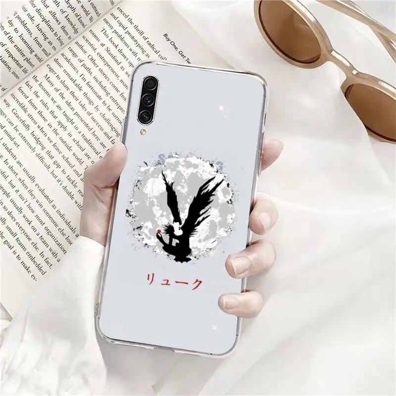 

Anime Manga Death Note Ryuk Phone Case Transparent For Samsung Galaxy A71 A21s S8 S9 S10 plus note 20 ultra