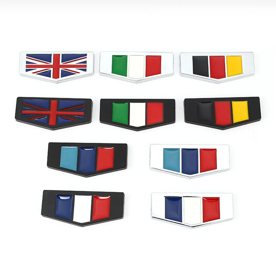 Автомобильная наклейка Италия Германия Франция Англия флаг эмблема значок