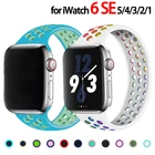 Ремешок силиконовый для apple watch band 44 мм 40 мм 41 мм 38 мм 42 мм 3 5 6 se, браслет для iWatch Solo, Correa Apple watch Series 7 45 мм