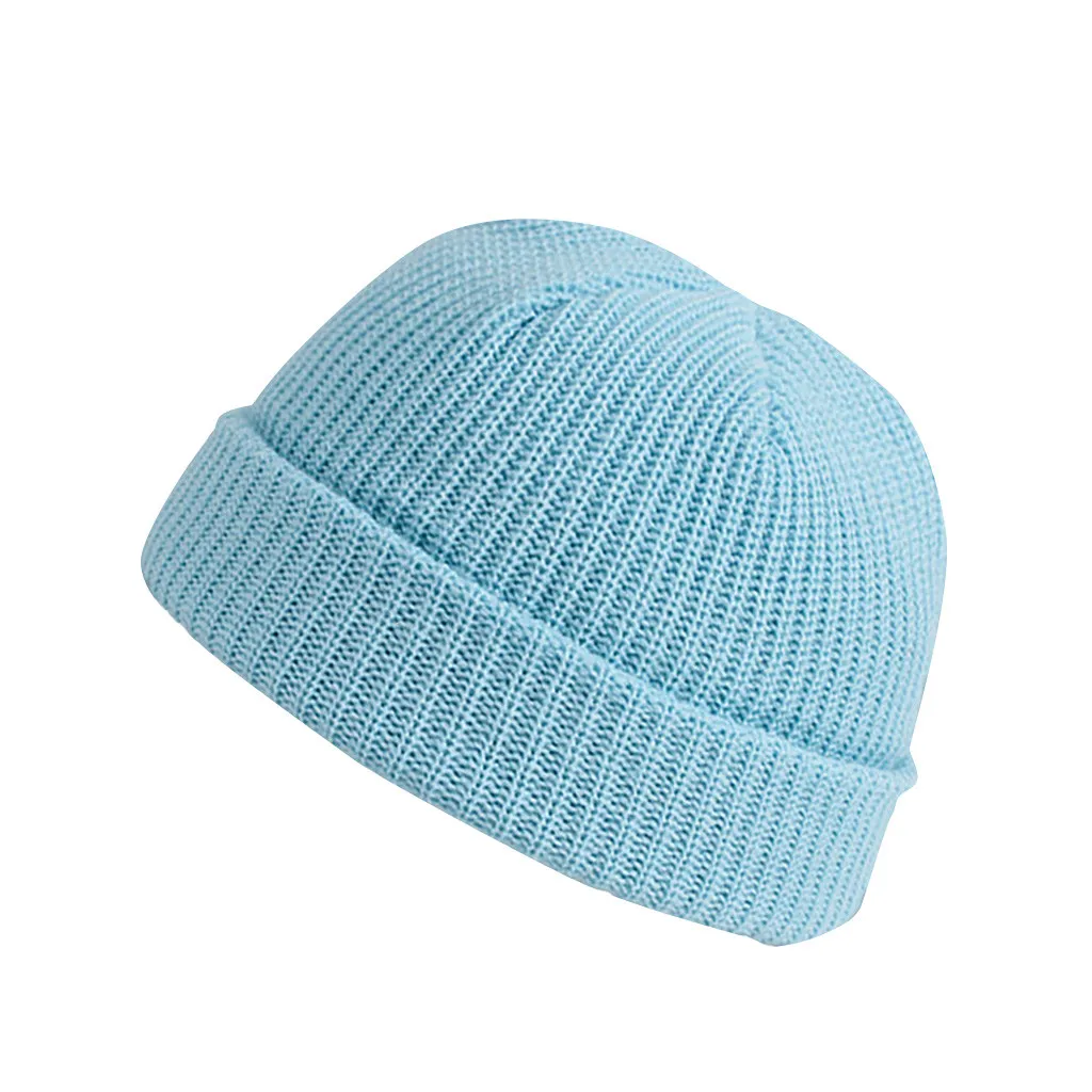 

14Colors Winter Hat for Women Man Knitted Cap Hat Solid Short Beanies Cuff Brimless Hip-pop Warmer Winter Autumn Casual Beanies