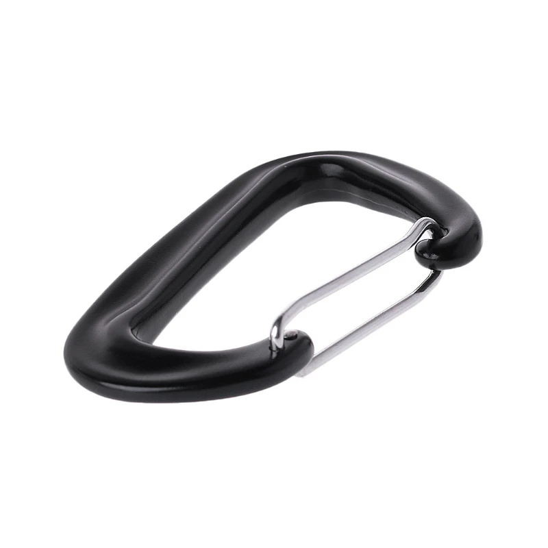 

Aviation Aluminum D Shape Carabiner 12KN Hammock Safety Clasp Climbing Buckle