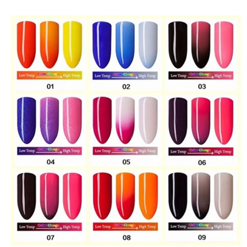 

1PC Nail Polish 10ml Latest Nail Polish Temperature Change Nail UV Gel Wavelength Gradient Nail Art Tool Gel