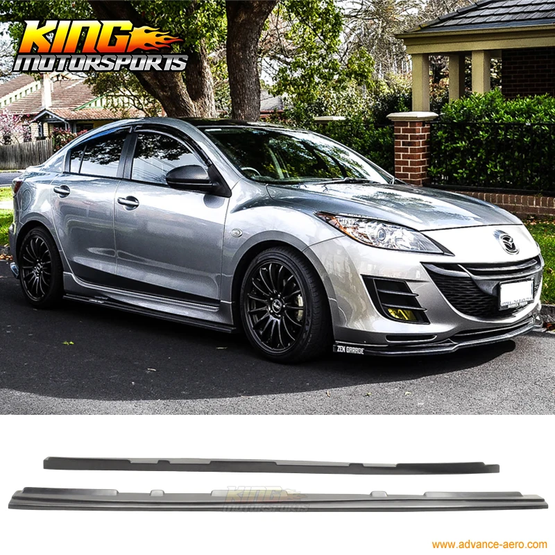 Подходит для Mazda 3 Hatchback 10 11 12 13 Уретановые боковые юбки в стиле MS Неокрашенная