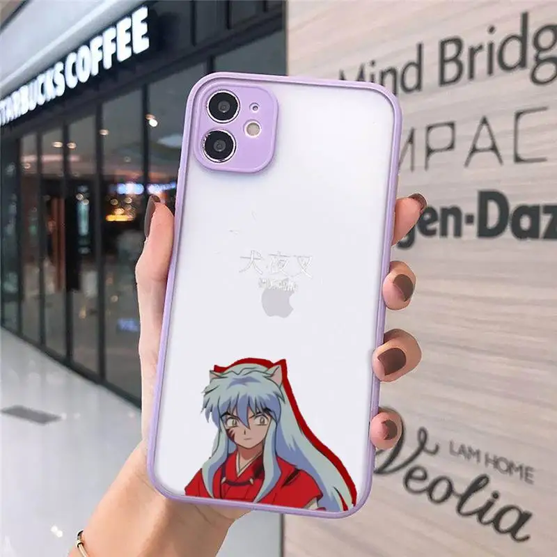 

Inuyasha japanese anime manga Phone Cases matte transparent For iphone 7 8 11 12 plus mini x xs xr pro max cover
