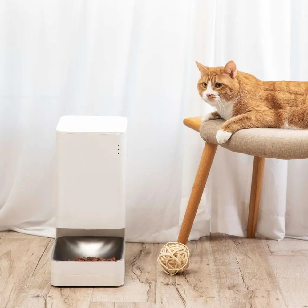 Xiaomi-alimentador inteligente para mascotas, alimentador con Control remoto por voz, Control cuantitativo Regular y autom&aacute;tico, con la aplicaci&oacute;n Mijia-5