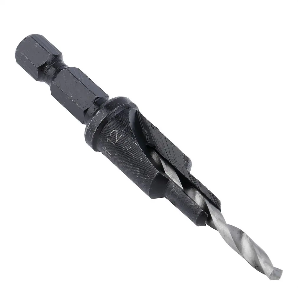 Hot Worldwide 4 pcs HSS Countersink Drill Bits + 1 1/4 Quick Change Hole Hex Shank Screw | Инструменты