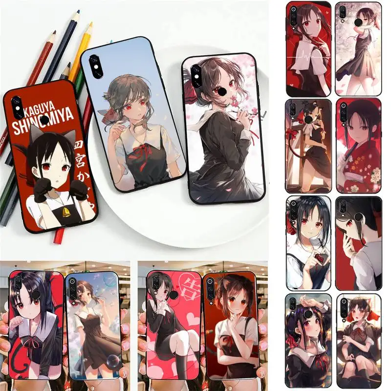 

FHNBLJ Kaguya Sama Love Is War Shinomiya Phone Case For Redmi 5 S2 K30pro Fundas for Redmi 8 7 7A note 5 5A Capa