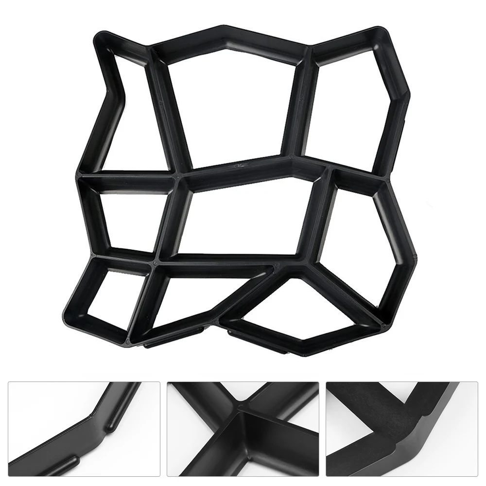 Paving Path Border Maker Molder Reusable Concrete Cement Stone Design Paver Walk Mould DIY Brick Mold |