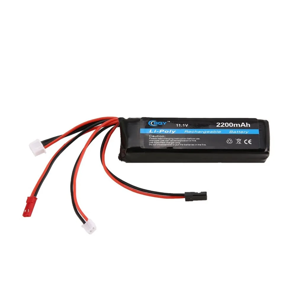 Аккумуляторная батарея BQY 11 1 В 2200 мАч 8C 3S 1P Lipo JST JR Muti Connector для радиоуправляемого