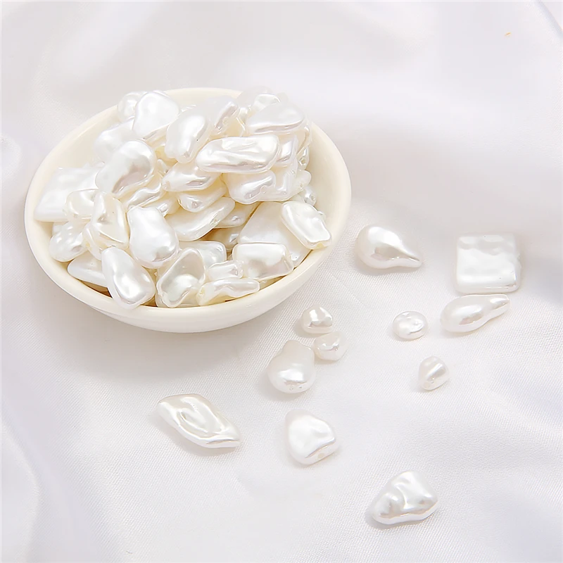 5-20 шт. нерегулярные Форма ABS искусственный жемчуг в форме сердца Spacer Бусины для
