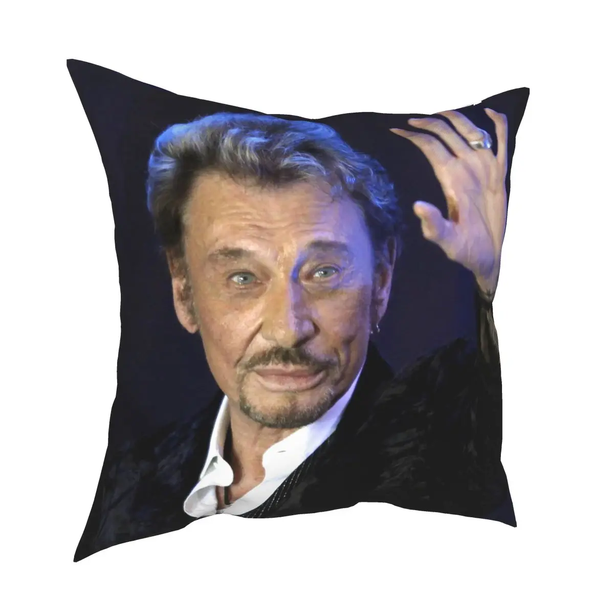 

Джонни Холлидей наволочка для подушки, декоративная французский рок-певец чехол для подушки для дивана двухсторонняя Полиэстеровая печать