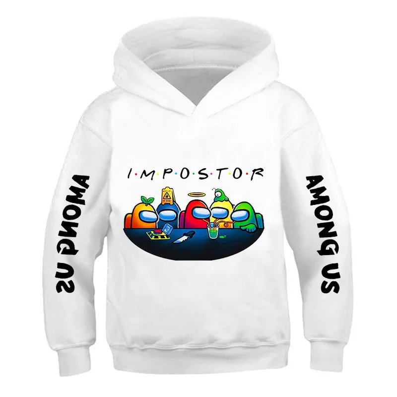 

2021 Childrens Among us Hooded Tops Hoodies Outerwear Casual Clothes Autumn Impostor Hoodies Warm Cotton Casual Swearshirts