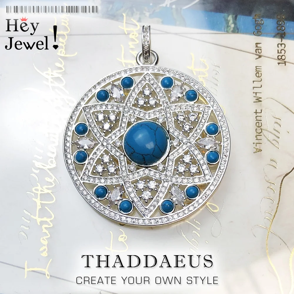 

Pendant Blue Ornament,2019 Brand New Fashion Glam Jewelry Europe 925 Sterling Silver Bijoux Accessories Gift For Soul Woman