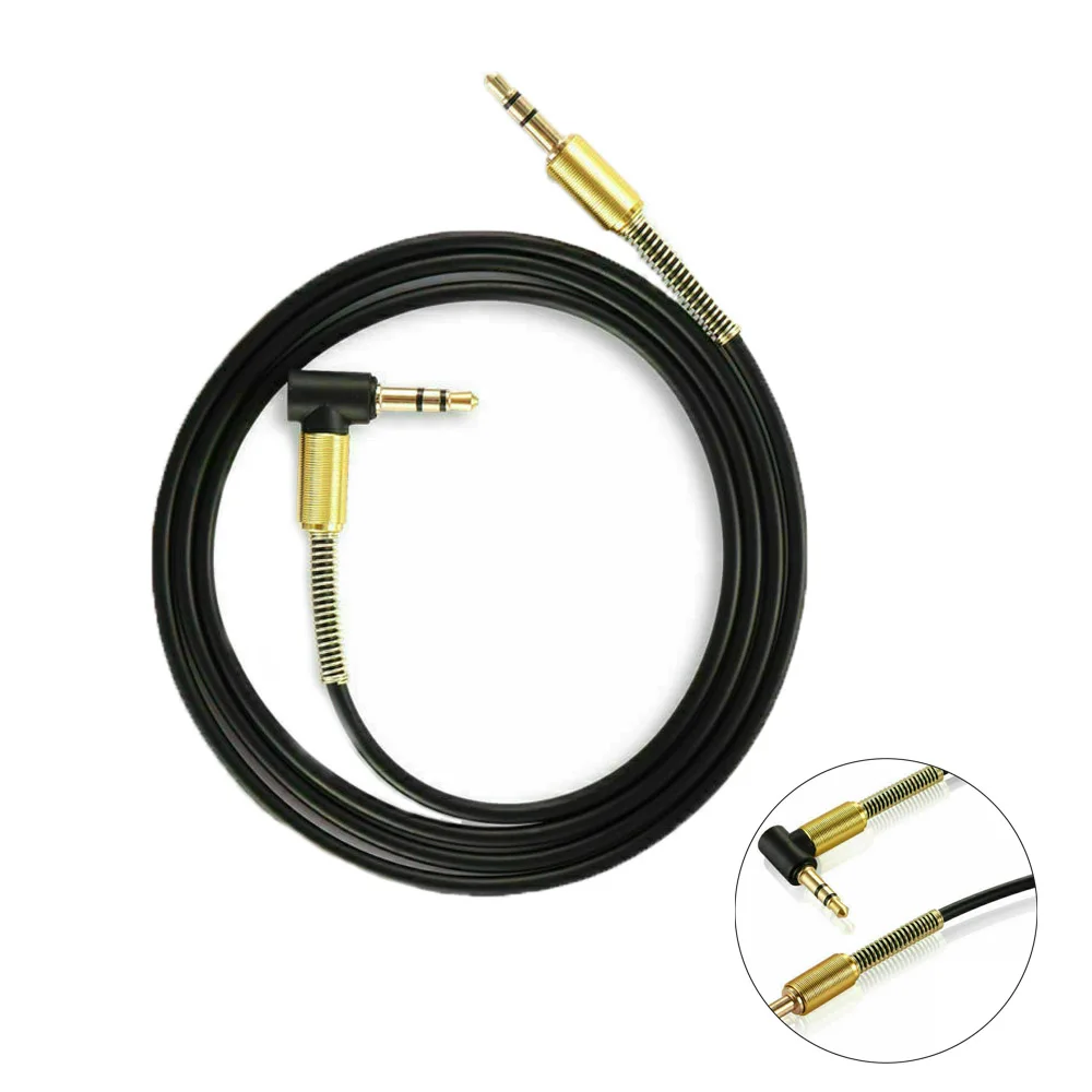 Автомобильный аудиокабель Aux L образный 90 градусный разъем сильная совместимость