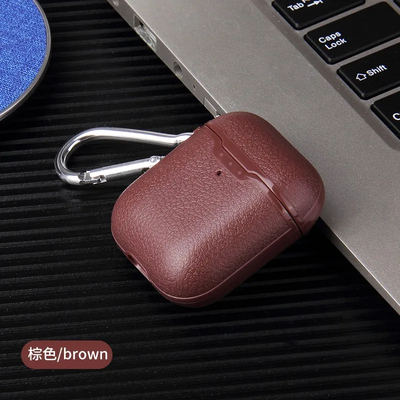 Для AirPods Pro 3 чехол Роскошная кожа личи/углеродное волокно силиконовый защитный чехол для Airpods 2 AirPods 3 Bluetooth чехол для наушников